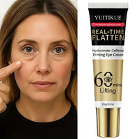 YUITIKUE 60 Min Eye Lift Cream 20g - Hyaluronate & Caffeine, Real-Time Flatten, Refreshing & Fast Absorption, All Skin Types