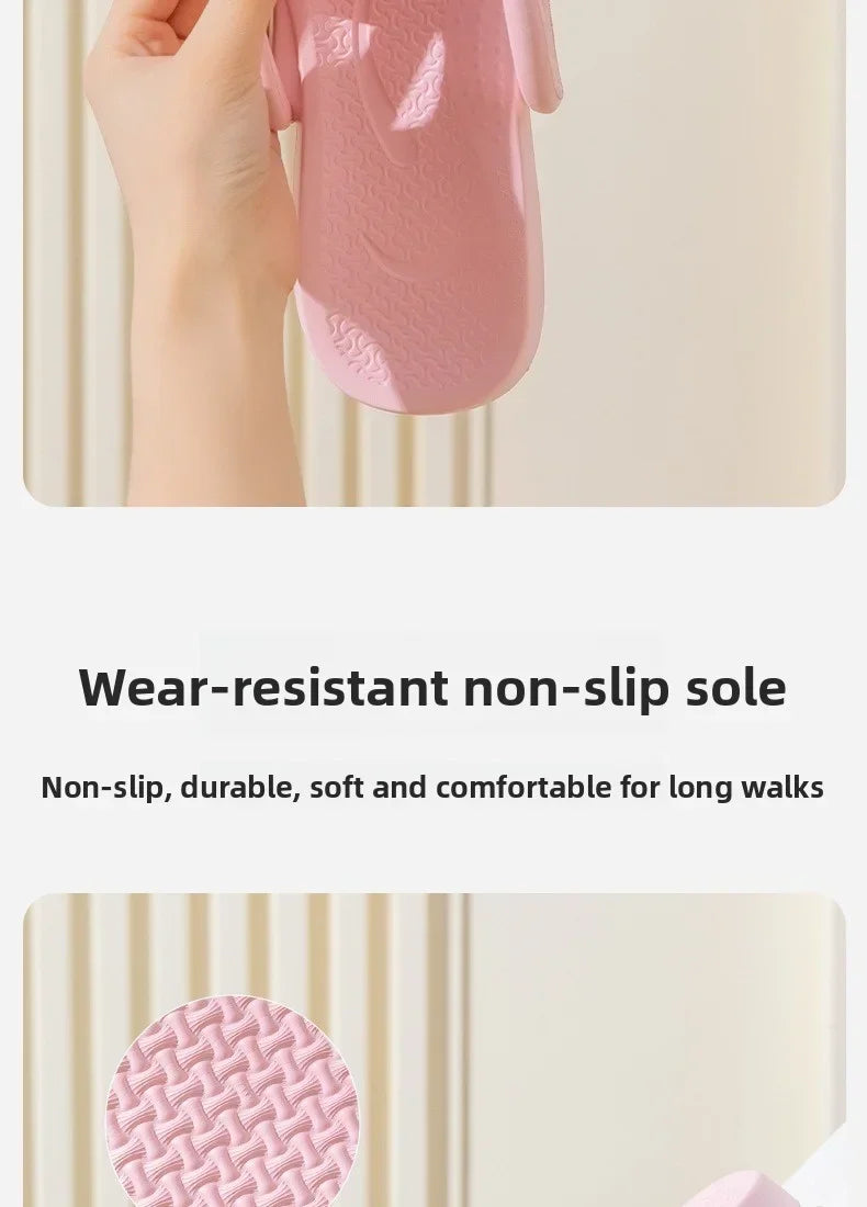 Unisex Foldable Non-Slip EVA Travel Slippers