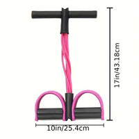6-Tube Resistance Band Set for Full-Body Home Workouts
