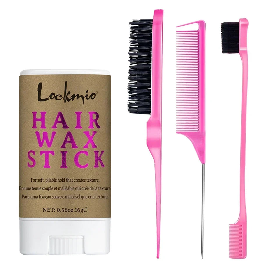 LOCKMIO Women Hair Wax Stick for Wigs Anti-frizz Flyaways Control Styling Wax Long-lasting Smooth Broken Back Hair Pomade Cream