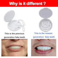 Teeth Veneers Whitening Dentures Braces Temporary False Teeth Cover Perfect Smile Comfortable Fit Denture Kit