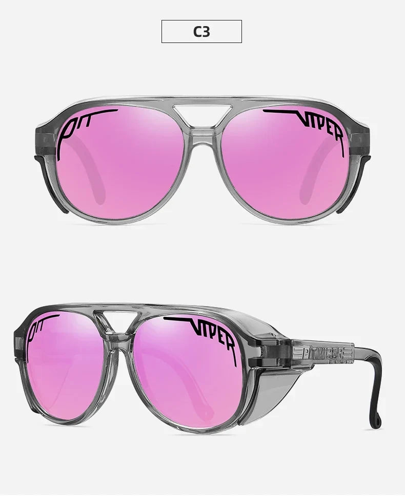 PIT VIPER Men Cycling Glasses MTB Bicycle Eyewear UV400 Road Bike Goggles Windproof Sport Women Sunglasses