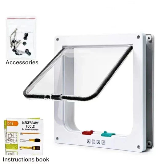 4-Way Locking Weatherproof Cat Door