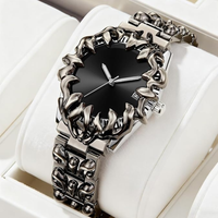 Gothic Watch for Men – Unique Stainless Steel Wristwatch | Waterproof Quartz Movement