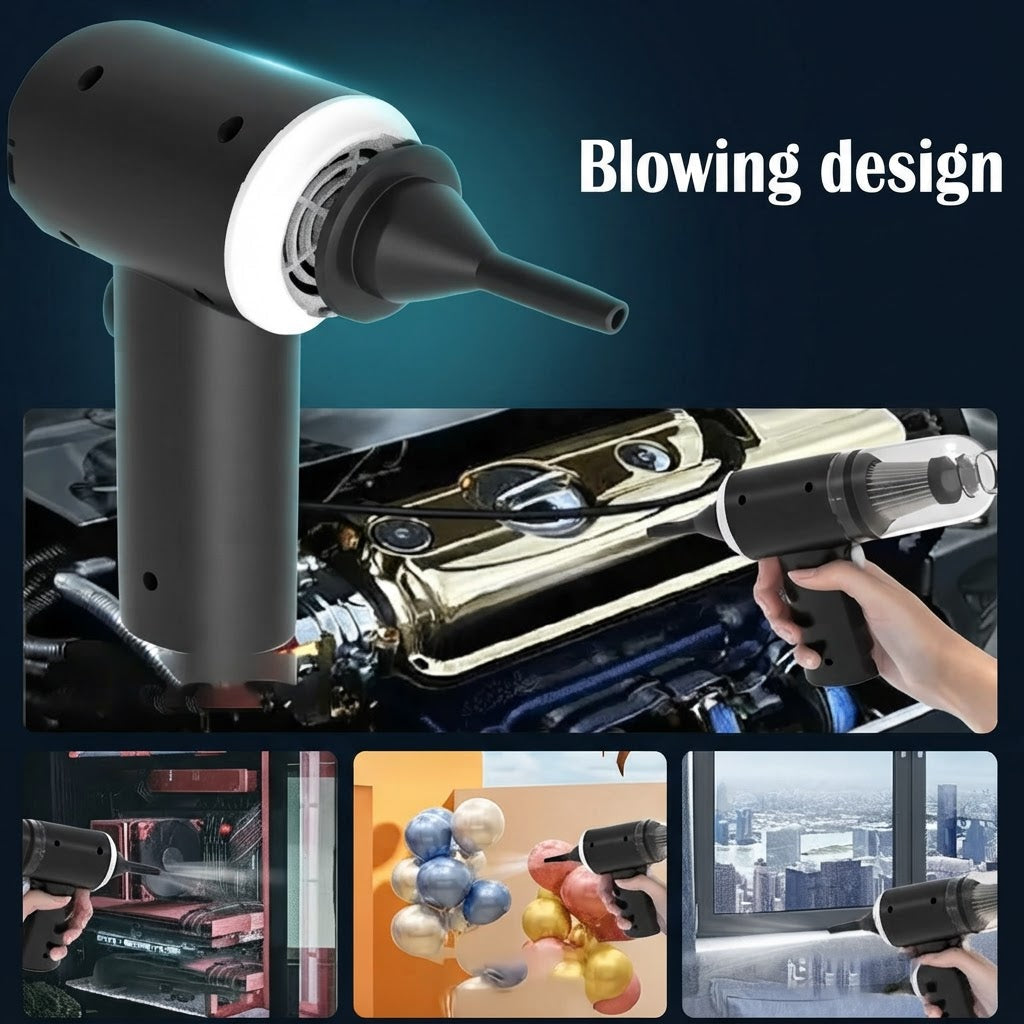 Mini Wireless Car Vacuum Cleaner 9000Pa Wet & Dry