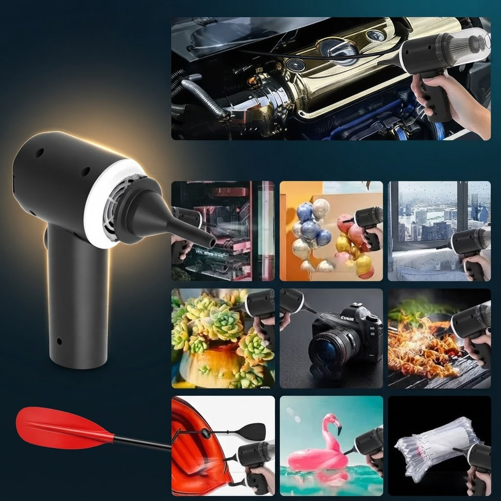 Mini Wireless Car Vacuum Cleaner 9000Pa Wet & Dry