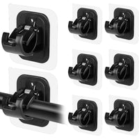 Nail-Free Adjustable Curtain Rod Bracket Holders – Drill-Free & Wall-Safe