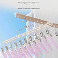 Compact 20-Clip Drying Rack