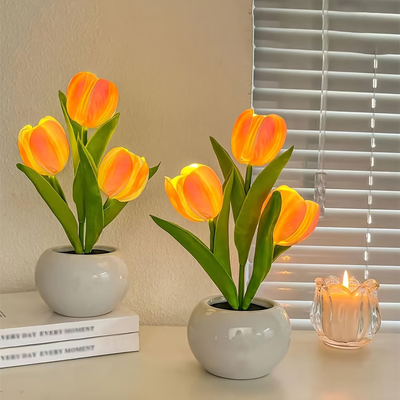 LED Tulip Flower Lamp – Aesthetic Night Light for Bedroom | Perfect Gift Idea
