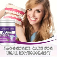 1/2pcs 9D White Purple Teeth Powder - Deep Cleaning & Polishing with Baking Soda, Refreshing Breath, Portable Travel-Friendly Formula, Brightens Smile in 7 Days, for Men & Women