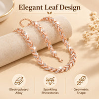 Elegant Crystal Chain Jewelry Set