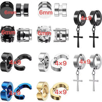 2-Piece Magnetic Clip-On Stud Earrings – Non-Piercing
