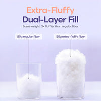 Cloud Puff Pillow – Cooling Memory Foam Bed Pillow for Sleeping, Neck & Head Support, Ultra Soft & Fluffy