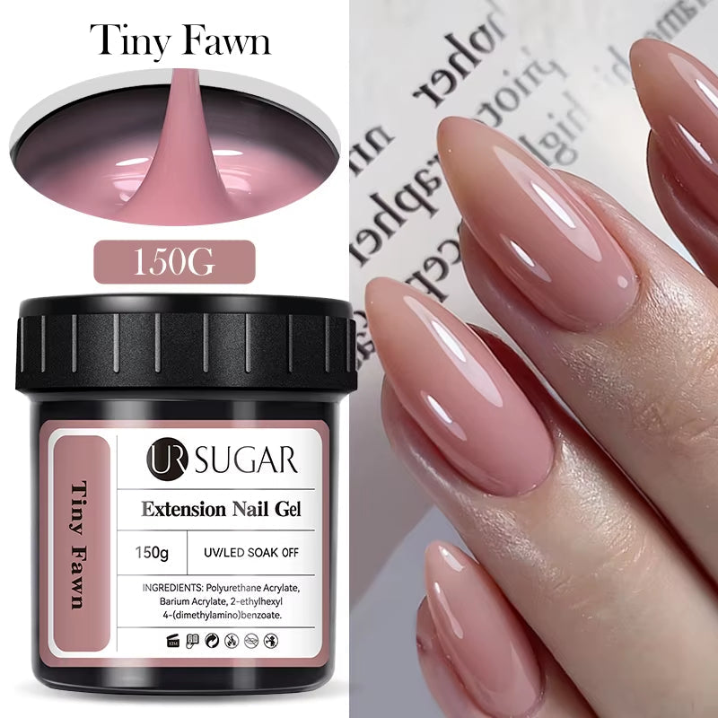 150g UV/LED Hard Nail Extension Builder Gel – Pink/White