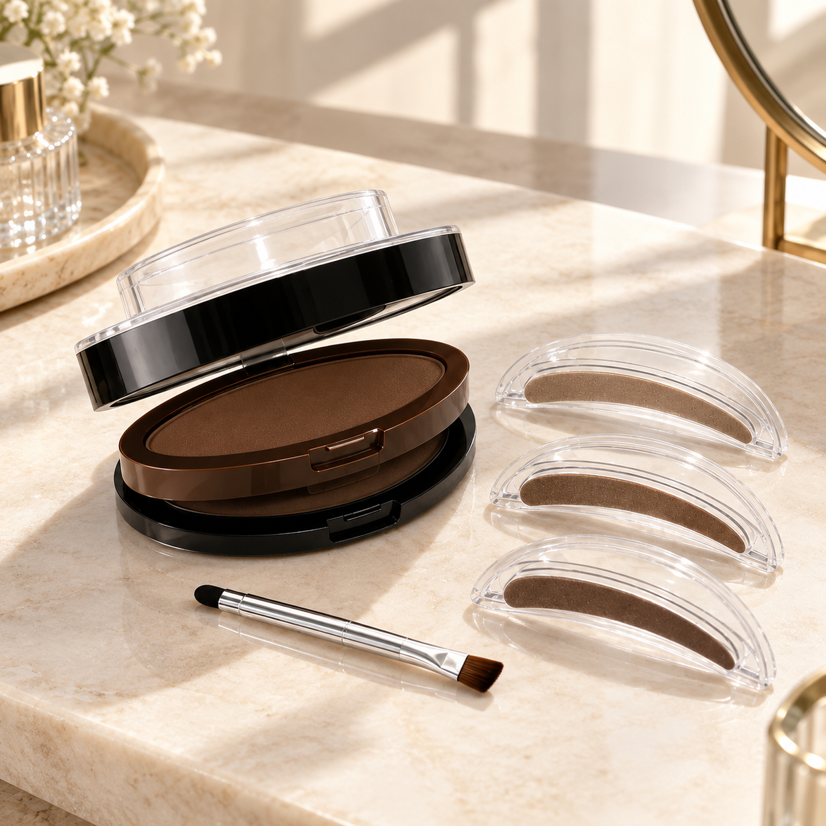 Double-Layer Brow Stamp