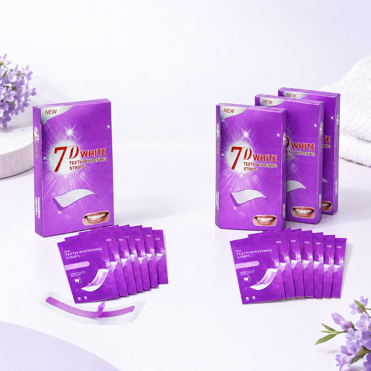 Purple Teeth Whitening Strips