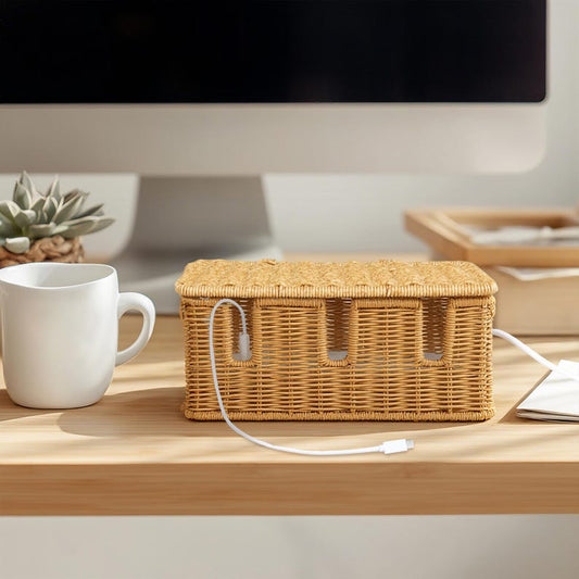 Mothers Day Gift Cable Management Box, Surge Protector Cord Organizer, Wire Hider Box, Cable Tidy Box, Modern Home Decor, Housewarming Gift
