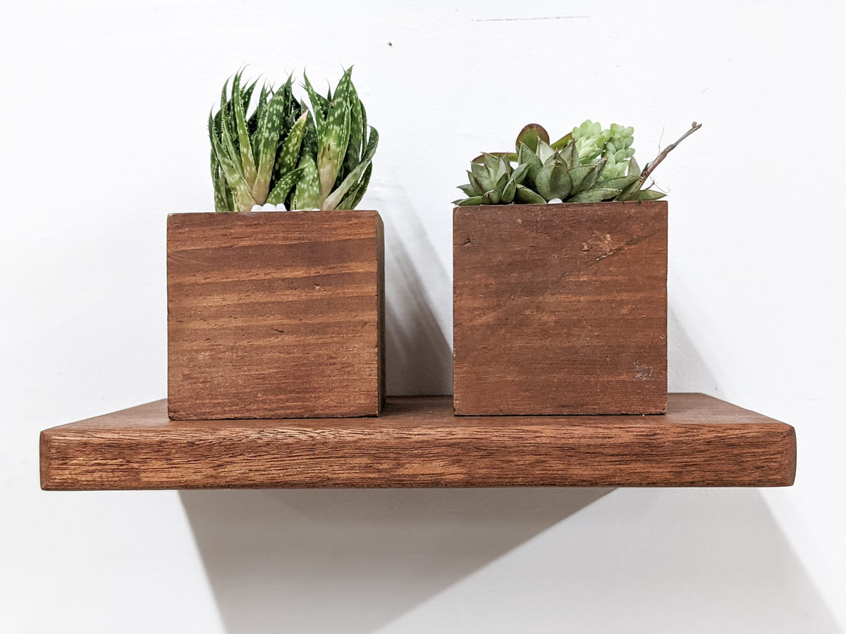 Thin Oak Floating Shelf in 6" to 36" lengths