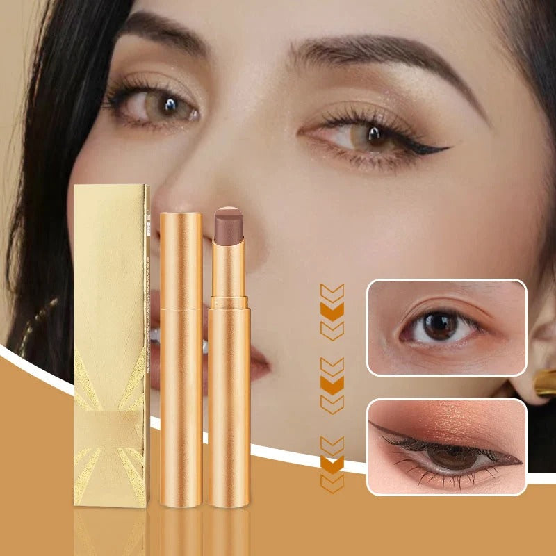 3-Color Matte Earth-Tone Eyeshadow Stick