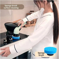 Cordless Electric Spin Scrubber Cleaning Brush 9-in-1 Set