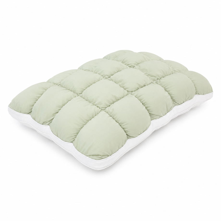 Cloud Puff Pillow – Cooling Memory Foam Bed Pillow for Sleeping, Neck & Head Support, Ultra Soft & Fluffy