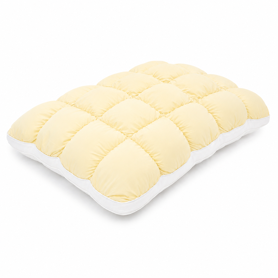 Cloud Puff Pillow – Cooling Memory Foam Bed Pillow for Sleeping, Neck & Head Support, Ultra Soft & Fluffy