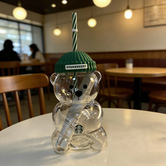 Starbucks Bearista Limited Edition Bear Glass Cold Cup