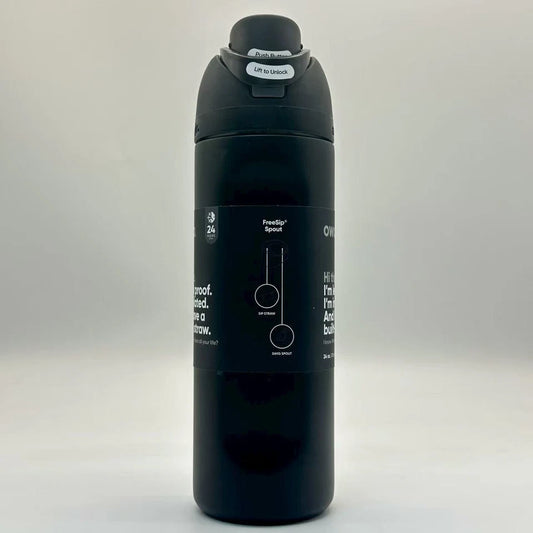 Owala FreeSip 24oz Stainless Steel Water Bottle Very Very Dark Top Quality